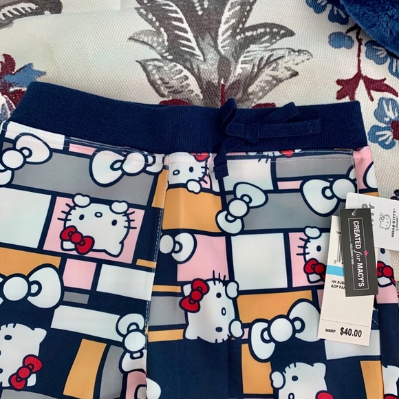 NWT- Hello Kitty Girls Jogger Pants - Picture 5 of 5